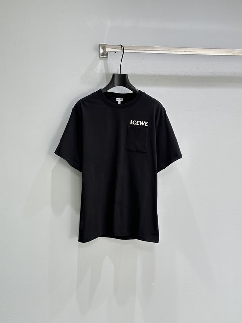 Loewe Cotton T-Shirt with Embroidered Logo, Loose Fit