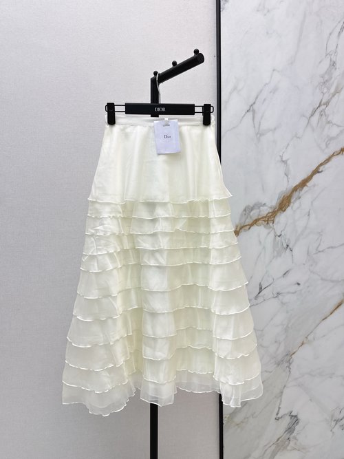 Dior Tulle Cake Midi Skirt, Elegant and Breathable