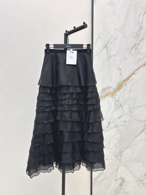 Dior Tulle Cake Midi Skirt, Elegant and Breathable