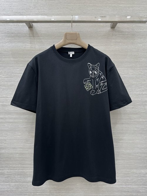 Loewe Bunny Embroidery T-shirt, Versatile and Stylish