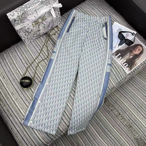 Dior Oblique Jacquard Ski Straight Pants Filled with 90% White Duck Down