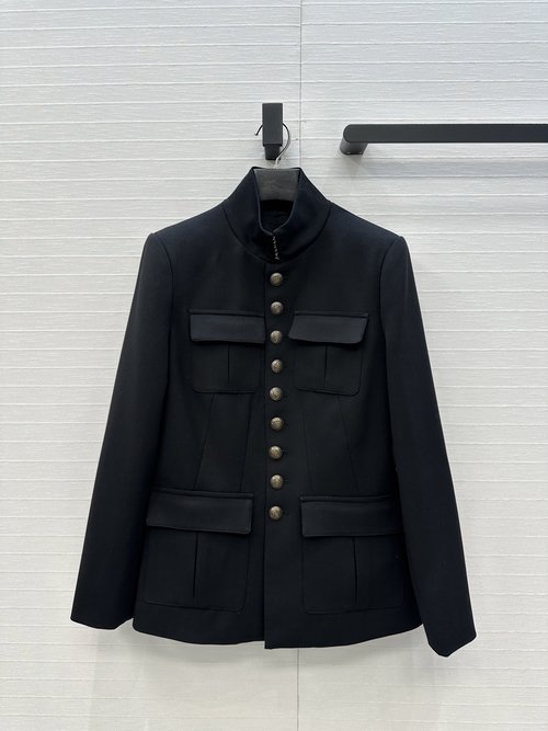 Polo Ralph Lauren Recommended Military-Style Stand-Collar Jacket for Sophistication