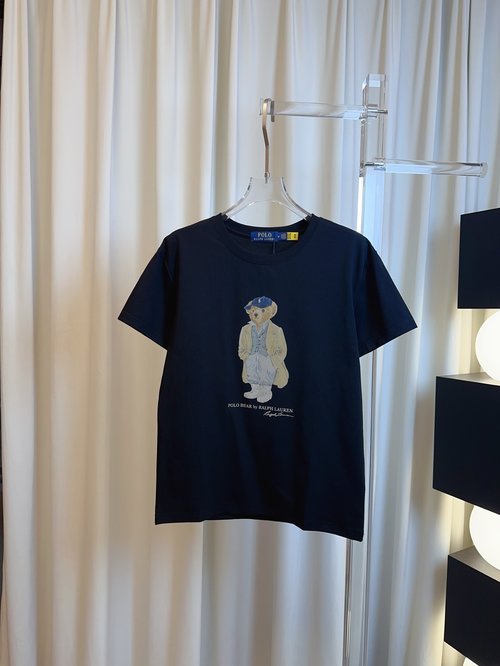 Polo Ralph Lauren Printed Bear Logo Cotton T-Shirt for Versatile Use