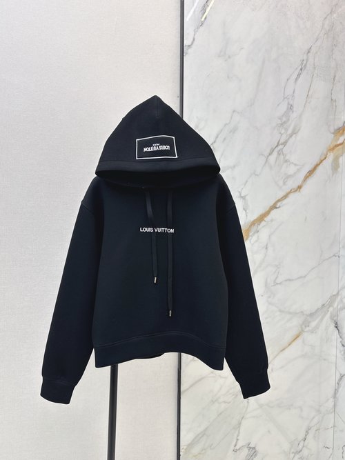 Louis Vuitton MONOGRAM Embroidered Hoodie Made of Premium Space Cotton