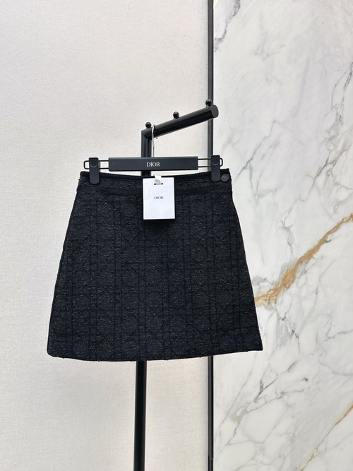 Dior Limited Tweed A-Line Skirt in Timeless and Flattering Style