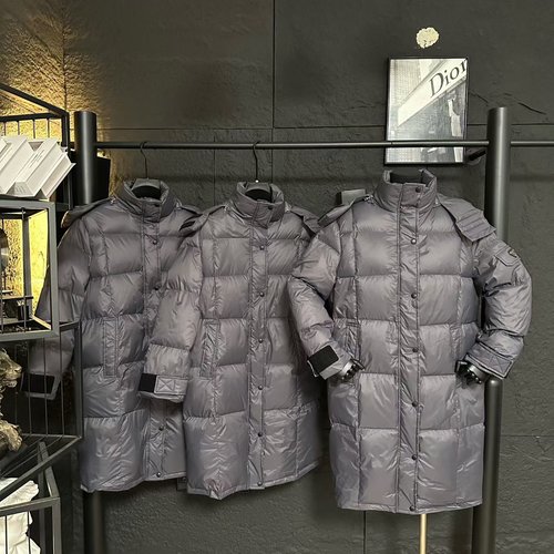 Prada Removable Hood Mid - length Down Jacket, Fashionable