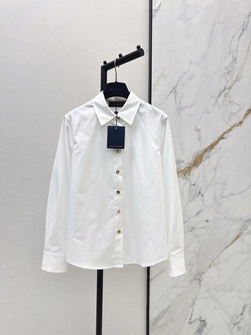 Louis Vuitton White Button - Down Shirt, Simple and Sophisticated for All Occasions