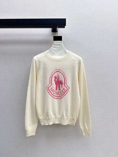Moncler Exclusive Logo-Embroidered Wool Pullover for Everyday Wear
