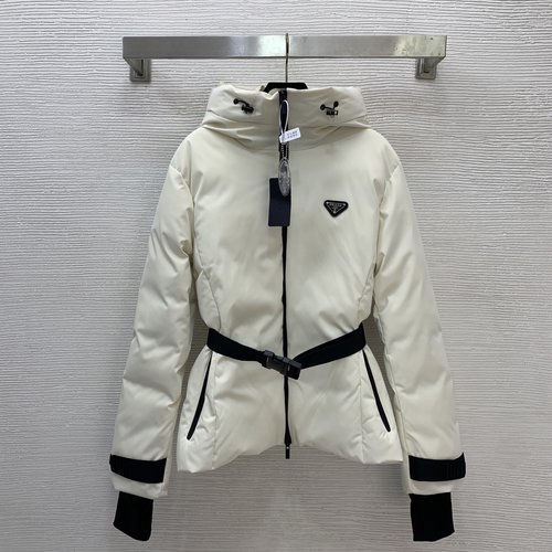 Prada Winter Skiing Series Down Jacket with Inverted Triangle Logo