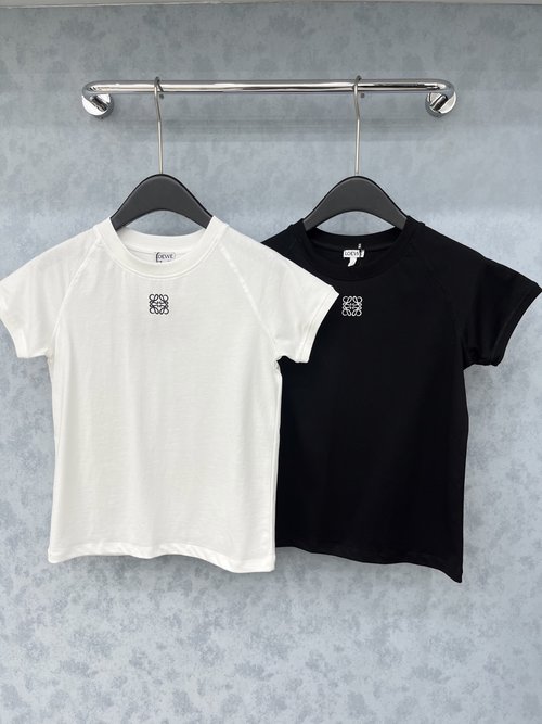 Loewe Chic Embroidered Short - Sleeve T - Shirt, Slimming Fit