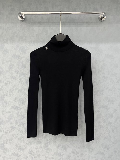 Prada High Stretch Knitted Turtleneck Base Layer Shirt