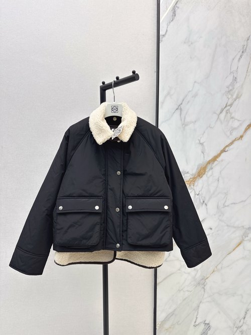 Loewe Practical Detachable Down Jacket in a Relaxed Cocoon Style