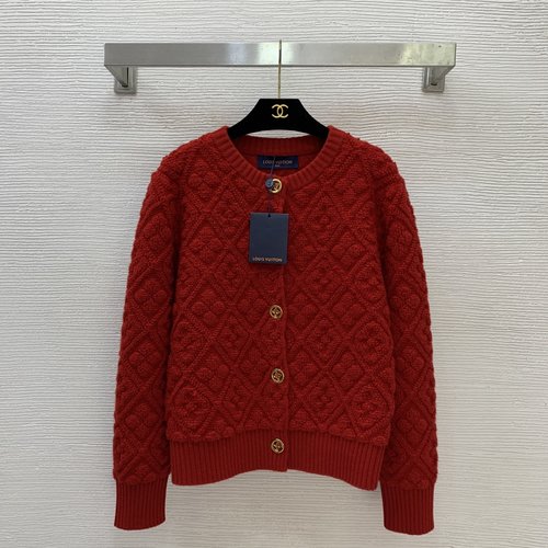 Louis Vuitton Exclusive Five-button Modified Cashmere Blend Knit Cardigan
