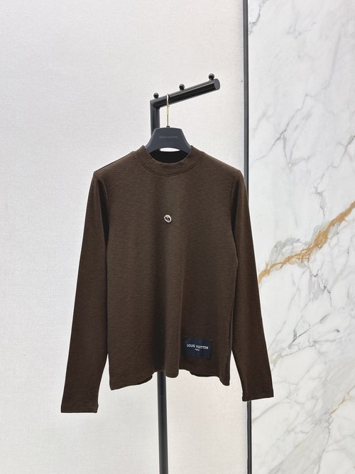 Louis Vuitton Classic Small Stand-Up Collar Stretch Knit Underwear, Elegant and Comforting