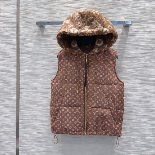Louis Vuitton Stylish and Understated Vest Coat Made from Custom Fabric