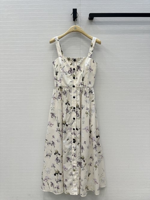 Dior Exclusive Release: Butterfly Iris Flower Strapless Dress