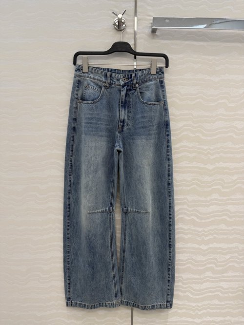 Loewe Original Single - Quality Denim Jeans with Vintage Wash