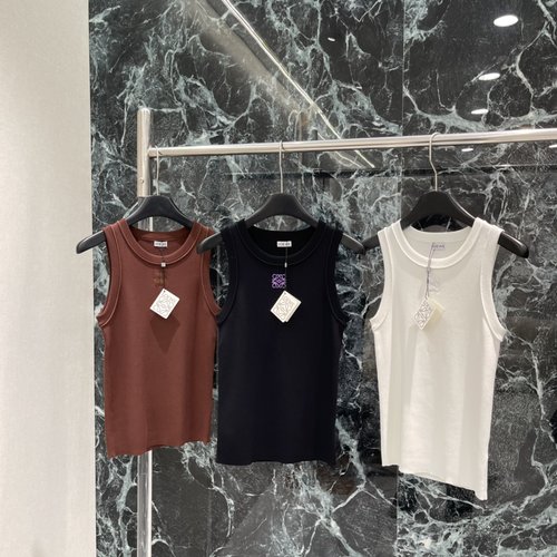 Loewe Knitted Vest with Brand Logo, Comfortable and Adaptable