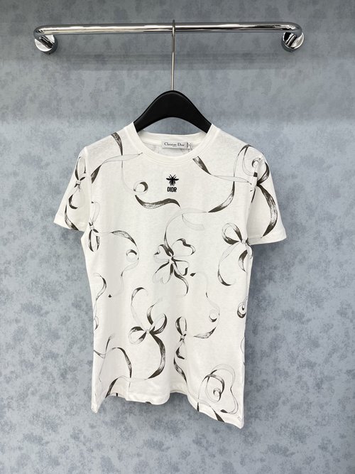 Dior Popular Printed Short-Sleeve T-Shirt for Versatile Outfits