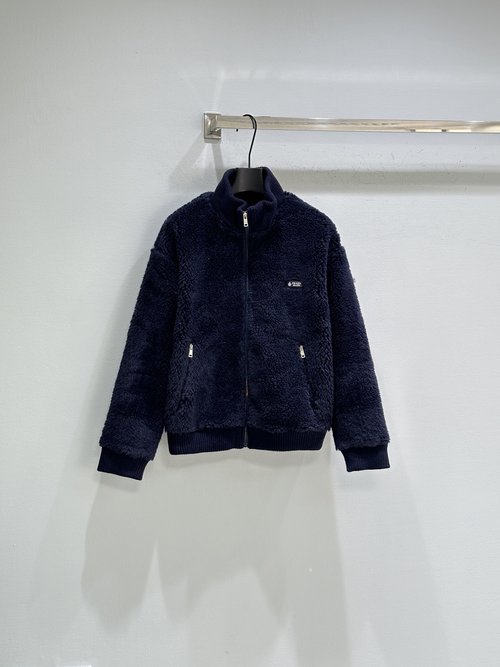 Prada Classic Jacket with Ribbed Cuffs and Low-key Emblem