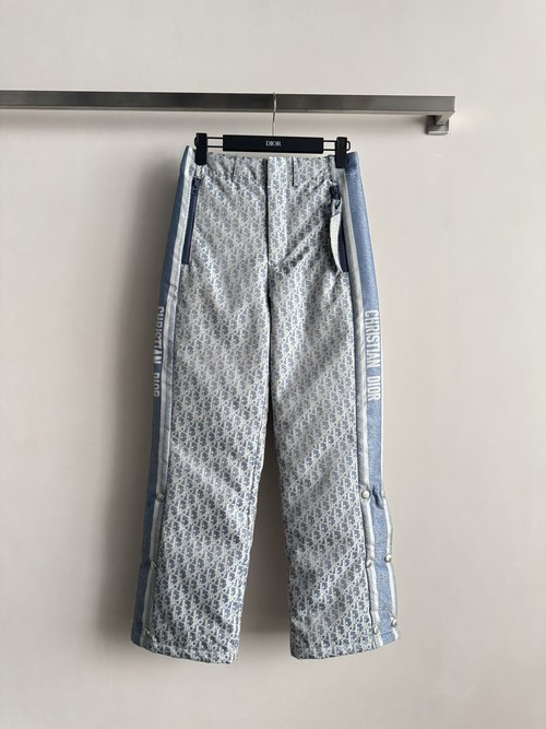 Dior Ski Pants with Custom Jacquard and Functional Design