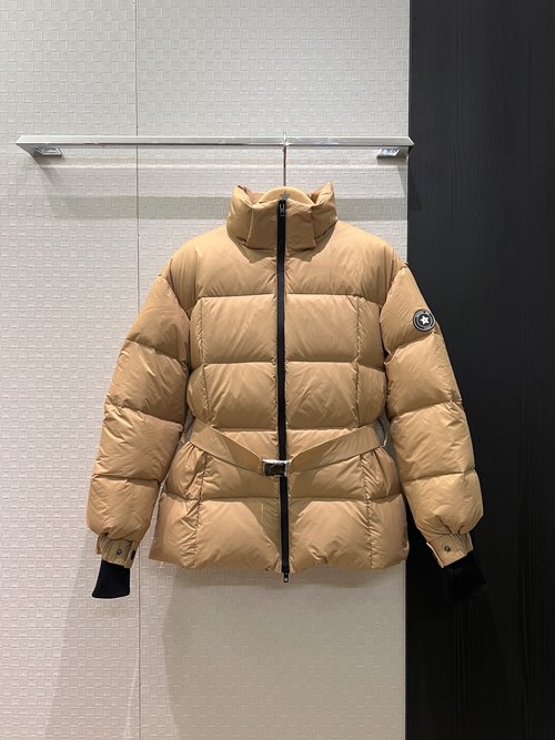 Moncler Ski Series Hooded Down Jacket with Lucky Star Embellishment and Detachable Hood