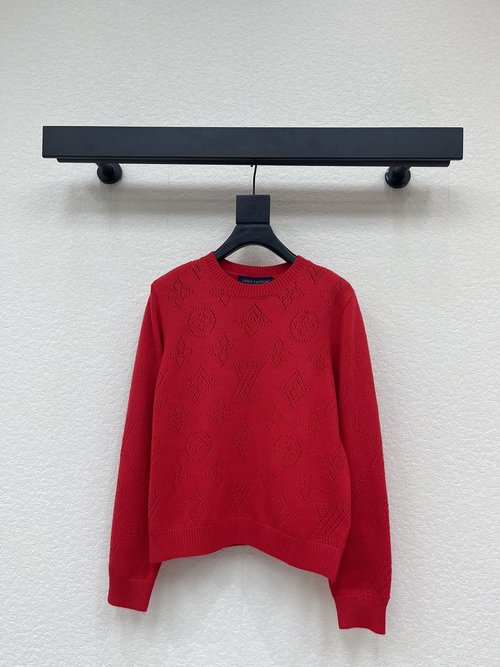 Louis Vuitton New Knitted Round Neck Pullover for Christmas