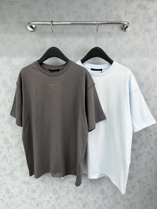 Louis Vuitton Embossed Short Sleeve T-shirt with Relaxed Fit