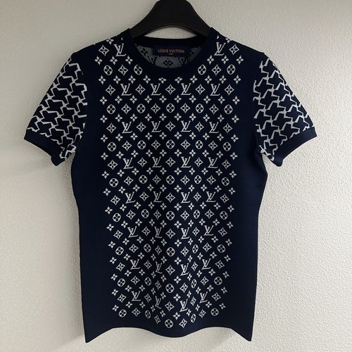 Louis Vuitton Spring Old-Fashioned Round-Neck Short-Sleeved Knit Top