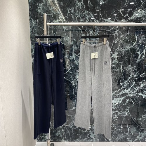 Loewe Embroidered Logo Loose-Fit Sweatpants with Side Pockets