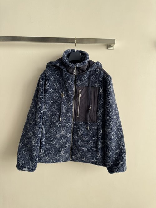 Louis Vuitton Monogram Teddy Jacket with Soft Faux Shearling, Luxurious