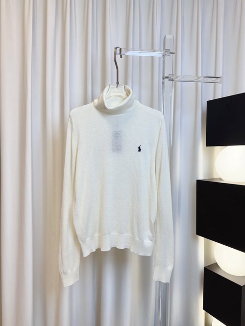 Polo Ralph Lauren Embroidered Logo Cashmere Turtleneck - Soft and Adaptable