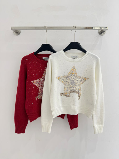 Dior Fashionable Autumn Wear with Golden Star & Sequins