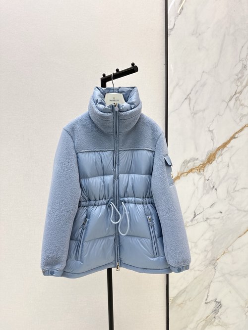 Moncler Teddy Lamb Spliced Windproof and Warm Down Jacket