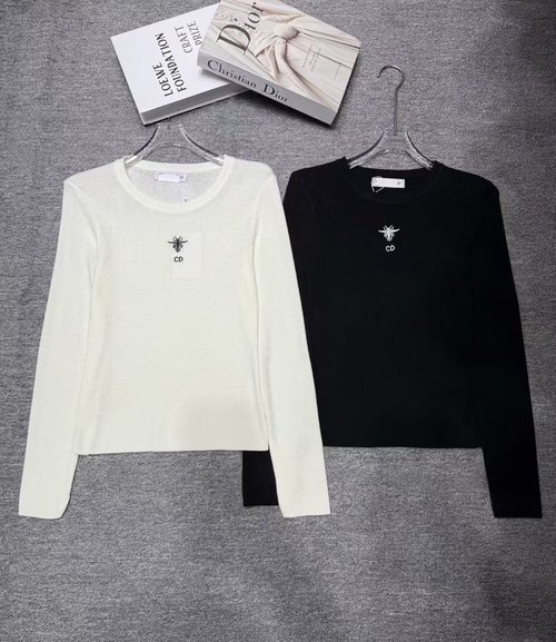 Dior Black and White New Wool Knit Undershirts