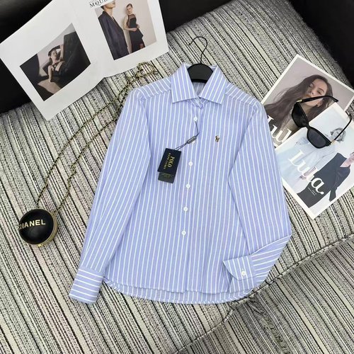 Yves Saint Laurent Classic Polo Shirt with Embroidered Horse