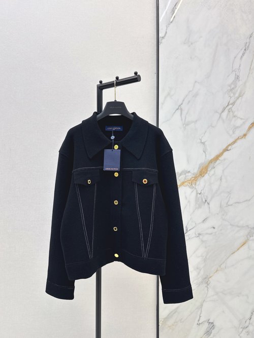 Louis Vuitton Stylish and Slimming Ski Series Woolen Jacket