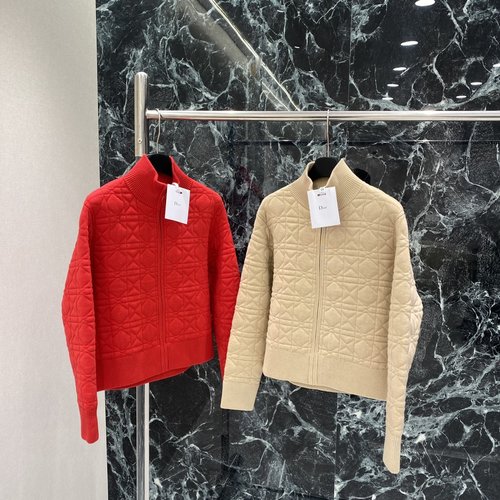 Dior Lattice Knit Blazer, Silk and Wool Blend, Comfortable and Stylish