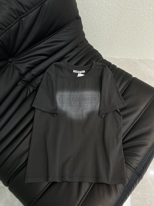 Alexander Wang Tie-Dye Logo Short-Sleeved T-Shirt