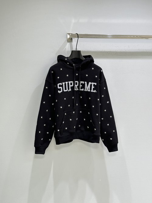 Prada Cotton Punk T-Shirt with Metal Star Rivets & Logo