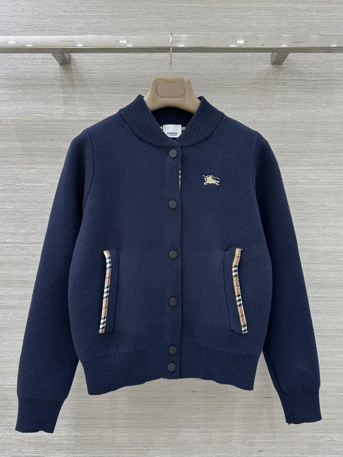 Burberry Exclusive First Release: British Knight Logo Baseball Cardigan