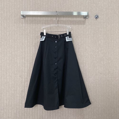 Dior Customized Umbrella Skirt with Matching Belt