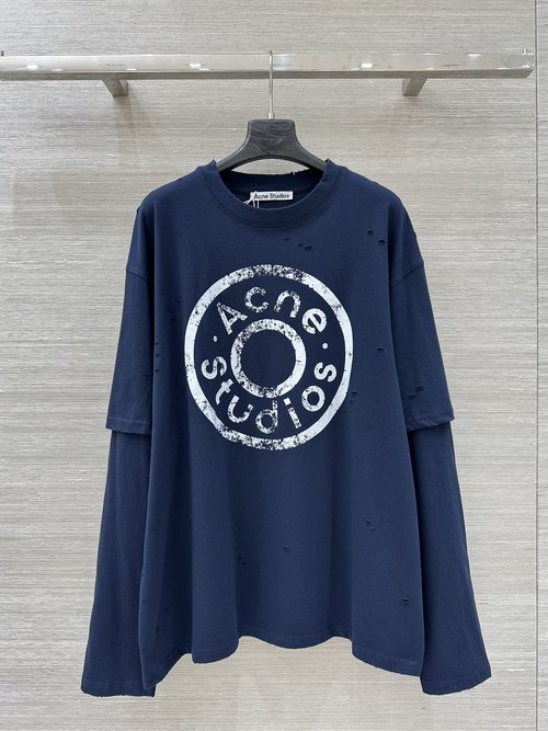 Dior Trendy Ripped T - shirt, Two - layer Design, Comfortable Cotton