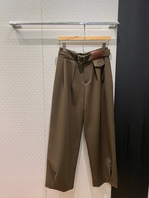 Loewe Belted Logo Balloon Casual Pants Inspired by Loewe