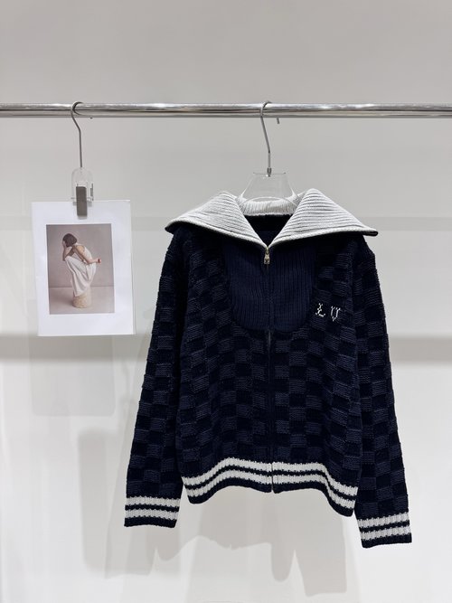 Louis Vuitton Letter Zipper Outerwear