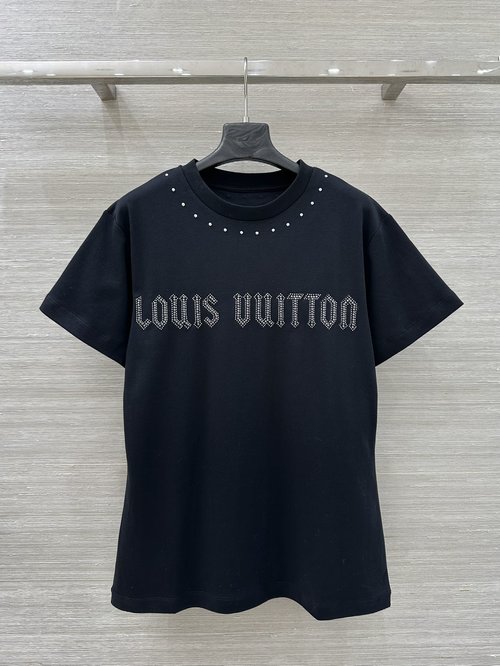 Louis Vuitton Exclusive MONOGRAM Logo Denim Patch Pocket Short-Sleeved T-Shirt