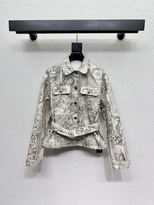 Dior Fashionable Limited Series Little Bee Denim Jacket