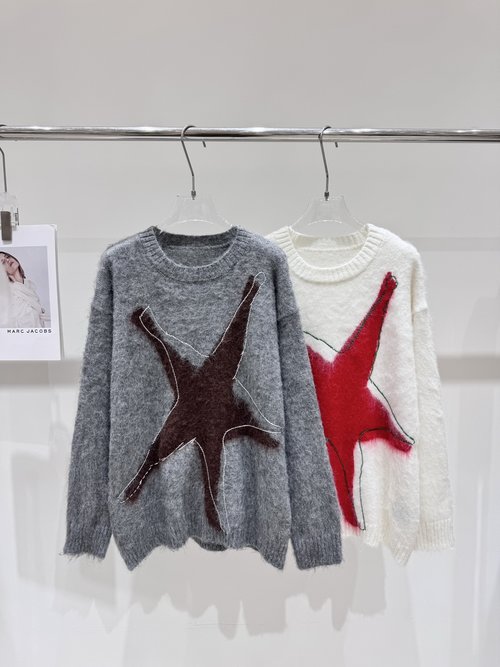 Dior NO DIRECTIO Star - moon Series Embroidered Mohair Knitwear