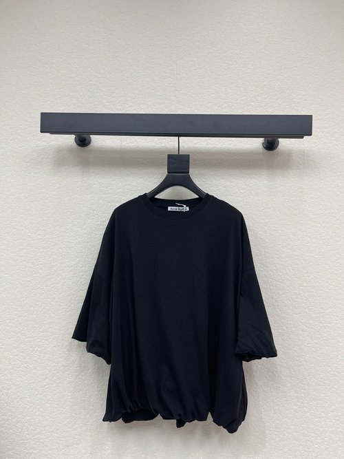 Dior Oversized Cotton Short-Sleeved T-Shirt with Floral Logo and Ruffled Hem