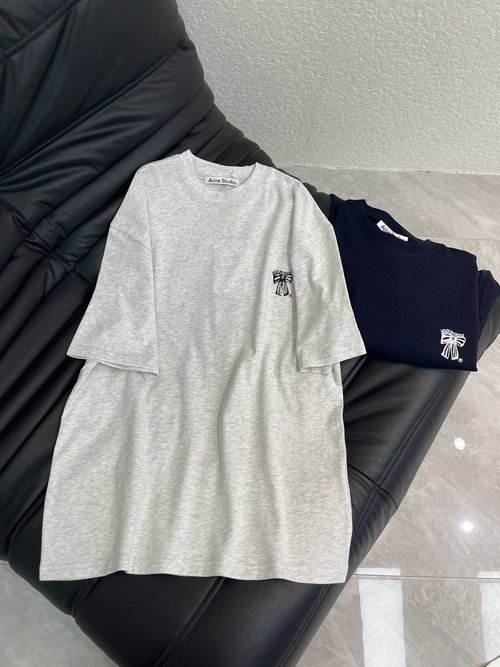 Dior Printed Bow Emblem Short-Sleeved T-Shirt, Comfortable Everyday Wear